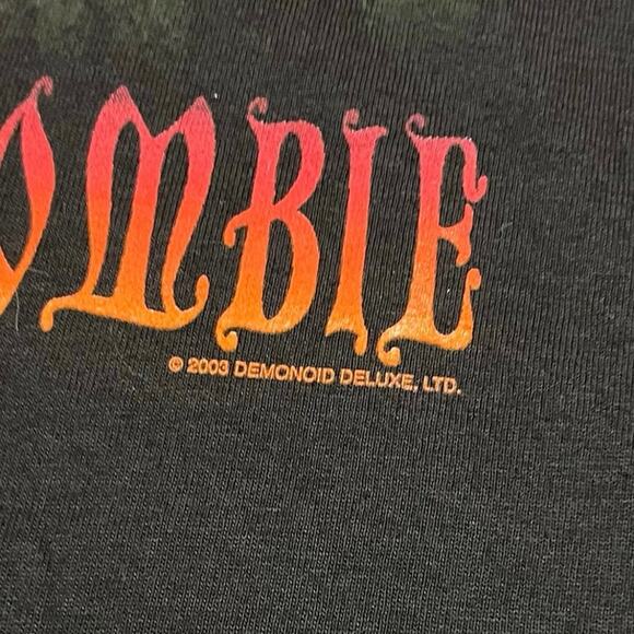 2003 Rob Zombie Demonoid Deluxe T-Shirt NWT Medium - Picture 3 of 8